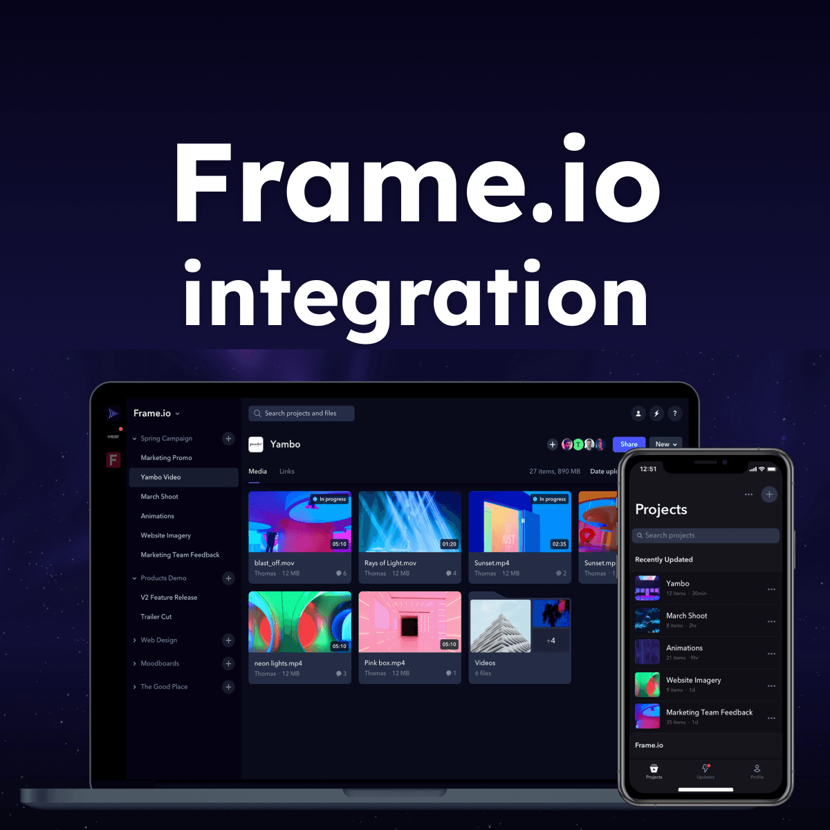 Frame.io integration